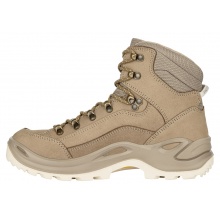 Lowa Wanderschuhe Renegade Mid GTX (All-Terrain, Nubukleder, wasserdicht) sandbraun/aprikose Damen